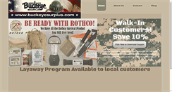 Desktop Screenshot of buckeyesurplus.com